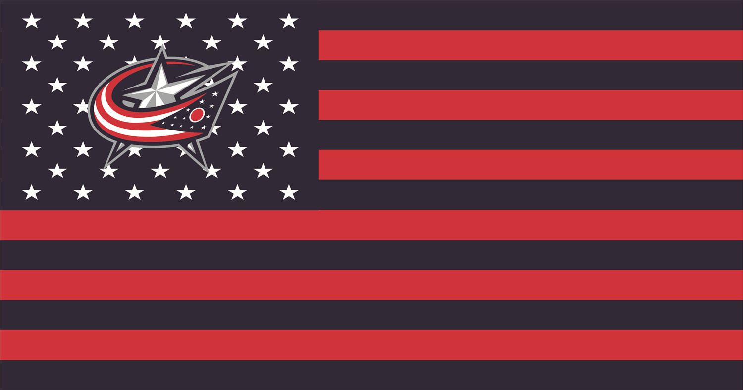 Columbus Blue Jackets Flags iron on transfers